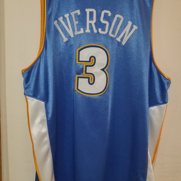 COPY - NBA Authentic Allen Iverson Denver Nuggets Jersey - Picture 2 of 3